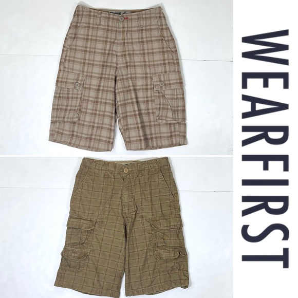 Set Of Two WearFirts Kids Cargo Shorts - Picture 1 of 6